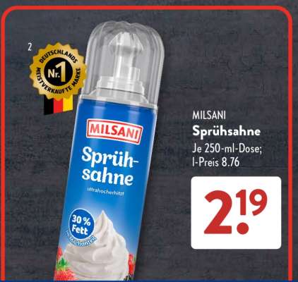 MILSANI Sprühsahne