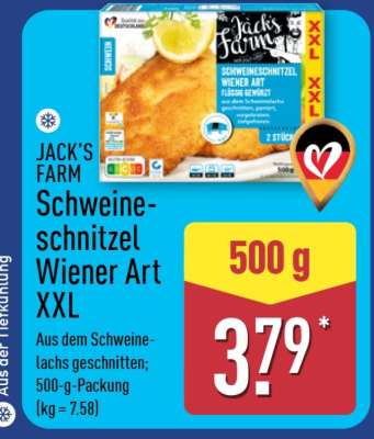 JACK'S FARM Schweineschnitzel Wiener Art XXL