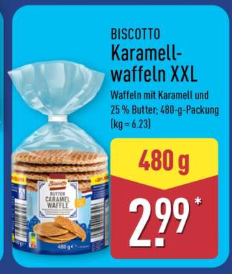 BISCOTTO Karamellwaffeln XXL