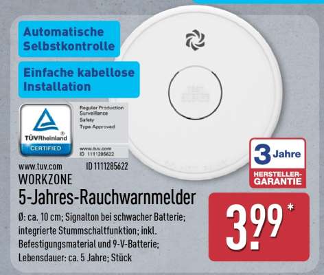 5-Jahres-Rauchwarnmelder