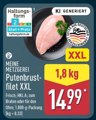 MEINE METZGEREI Putenbrustfilet XXL