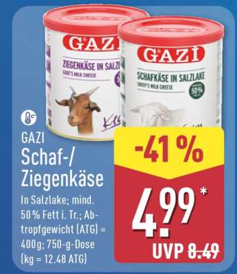 GAZI Schaf-/Ziegenkäse