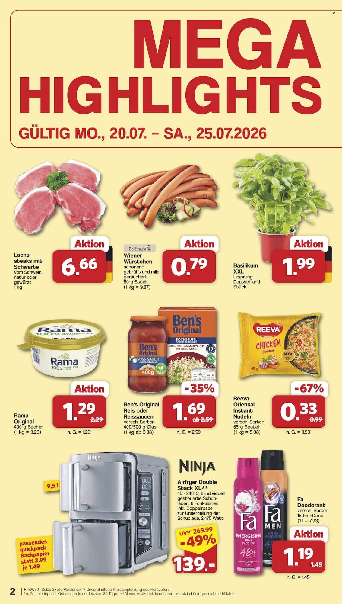 famila Prospekte  - 20.7.2026 - 25.7.2026. Seite 2