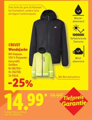 CRIVIT Wendejacke