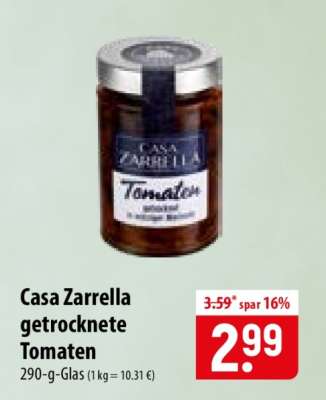 Casa Zarrella Getrocknete Tomaten