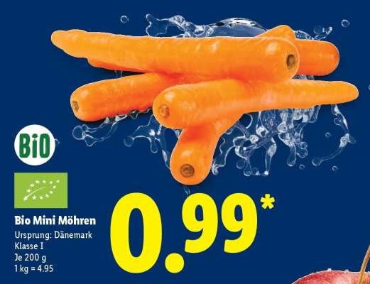 Bio Mini-Möhren