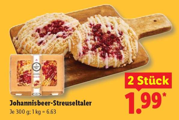 Johannisbeer- Streuseltaler
