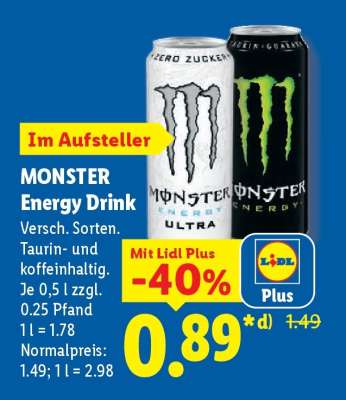Monster energy drink