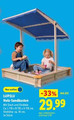 LUPILU Holz-Sandkasten