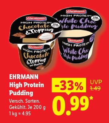 Ehrmann High Protein Pudding*