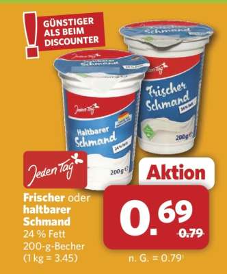 Frischer oder haltbarer Schmand
