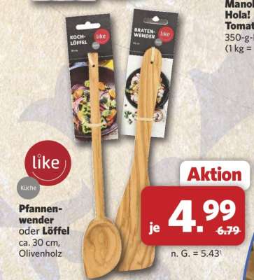 Pfannenwender oder Löffel