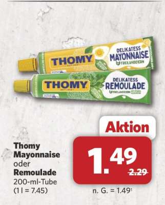 Thomy Mayonnaise oder Remoulade