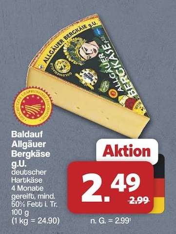 Baldauf Allgäuer Bergkäse g.U.