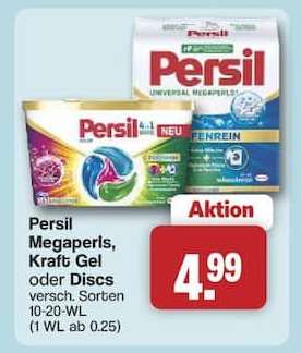 Persil Megaperls, Kraft Gel oder Discs