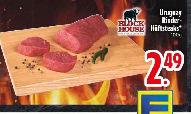 Uruguay Rinder-Hüftsteaks