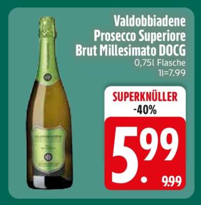 Valdobbiadene Prosecco Superiore Brut Millesimato DOCG
