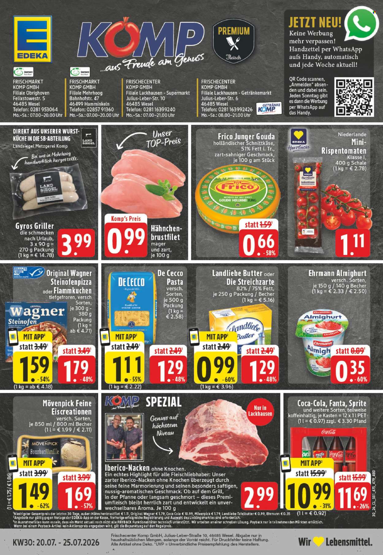 Edeka Prospekte  - 20.7.2026 - 25.7.2026. Seite 1