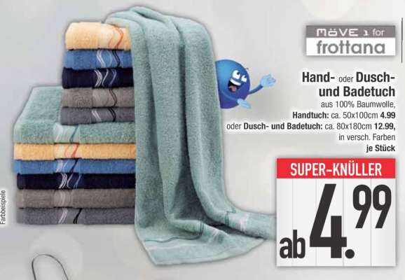 Hand- oder Dusch- und Badetuch