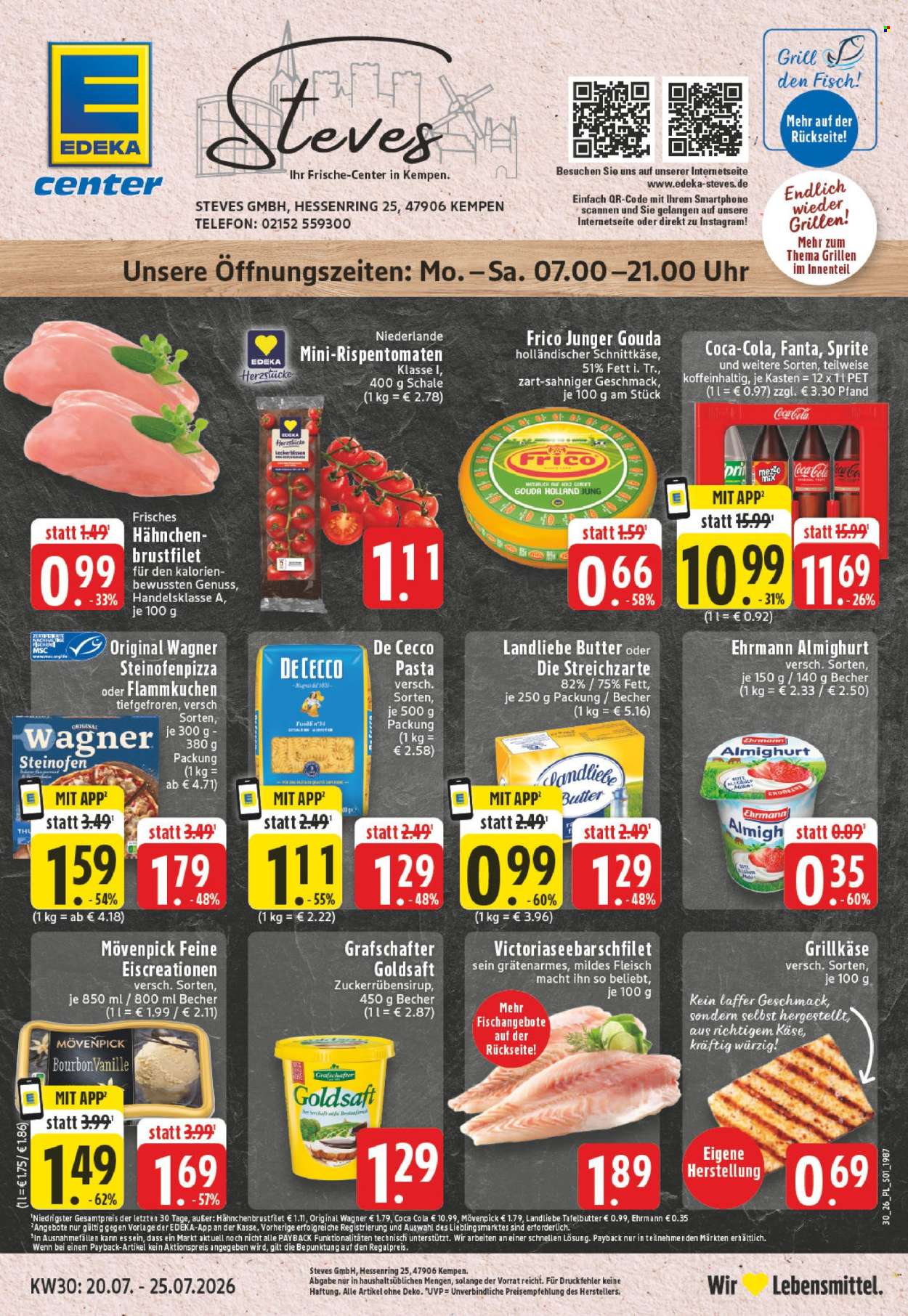 E center Prospekte  - 20.7.2026 - 25.7.2026. Seite 1