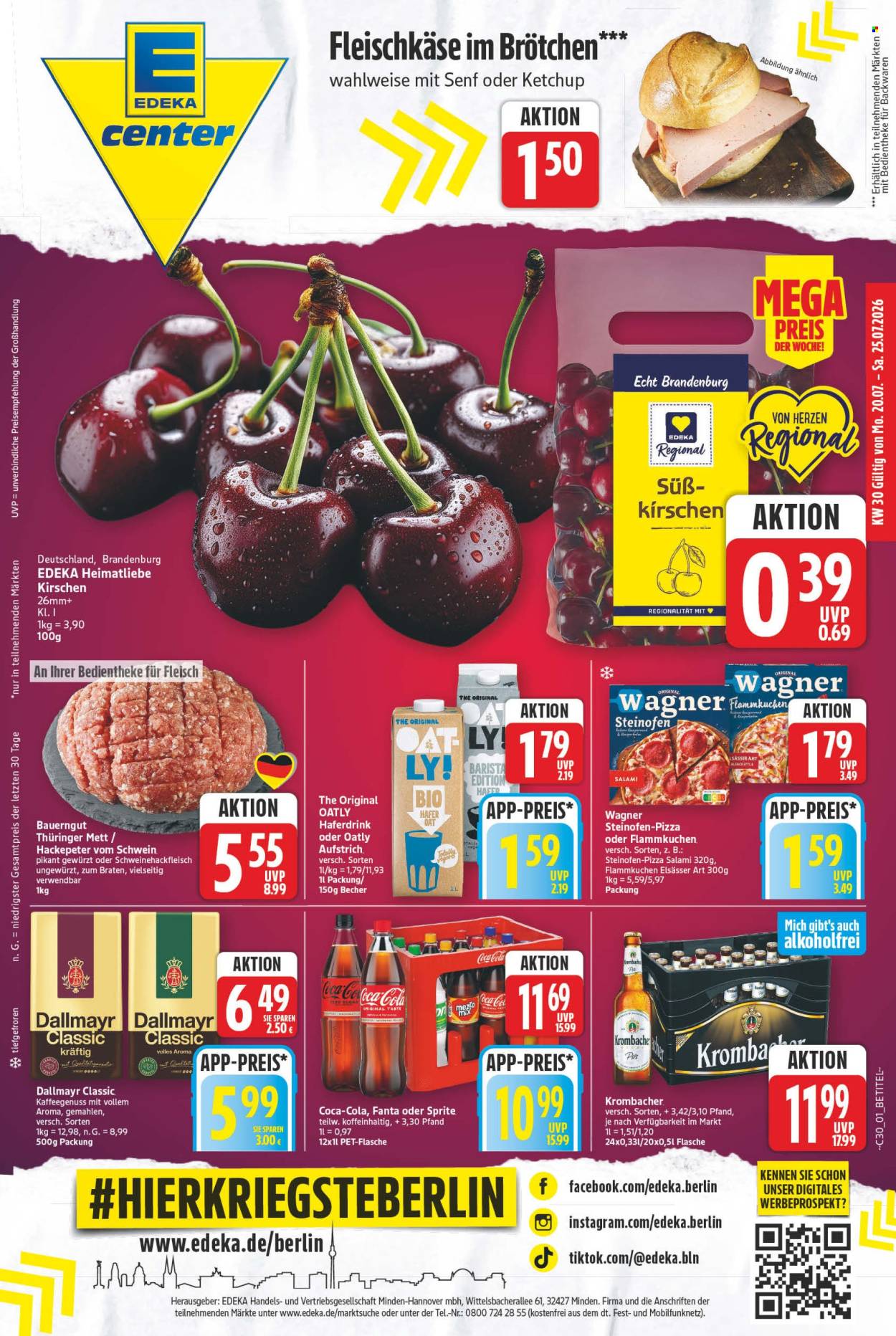 E center Prospekte  - 20.7.2026 - 25.7.2026. Seite 1