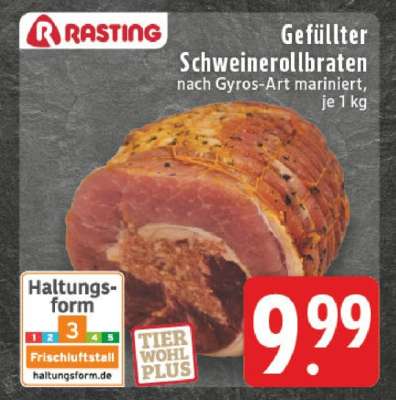 Gefüllter Schweinerollbraten