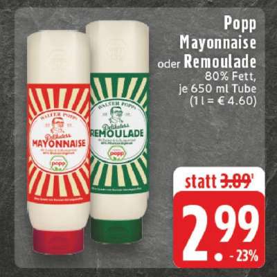 Popp Mayonnaise oder Remoulade