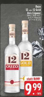 Ouzo 12 oder 12 Gold Anis Liqueur