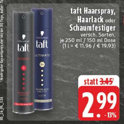 taft Haarspray, Haarlack oder Schaumfestiger