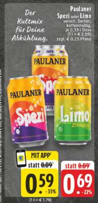 Paulaner Spezi oder Limo