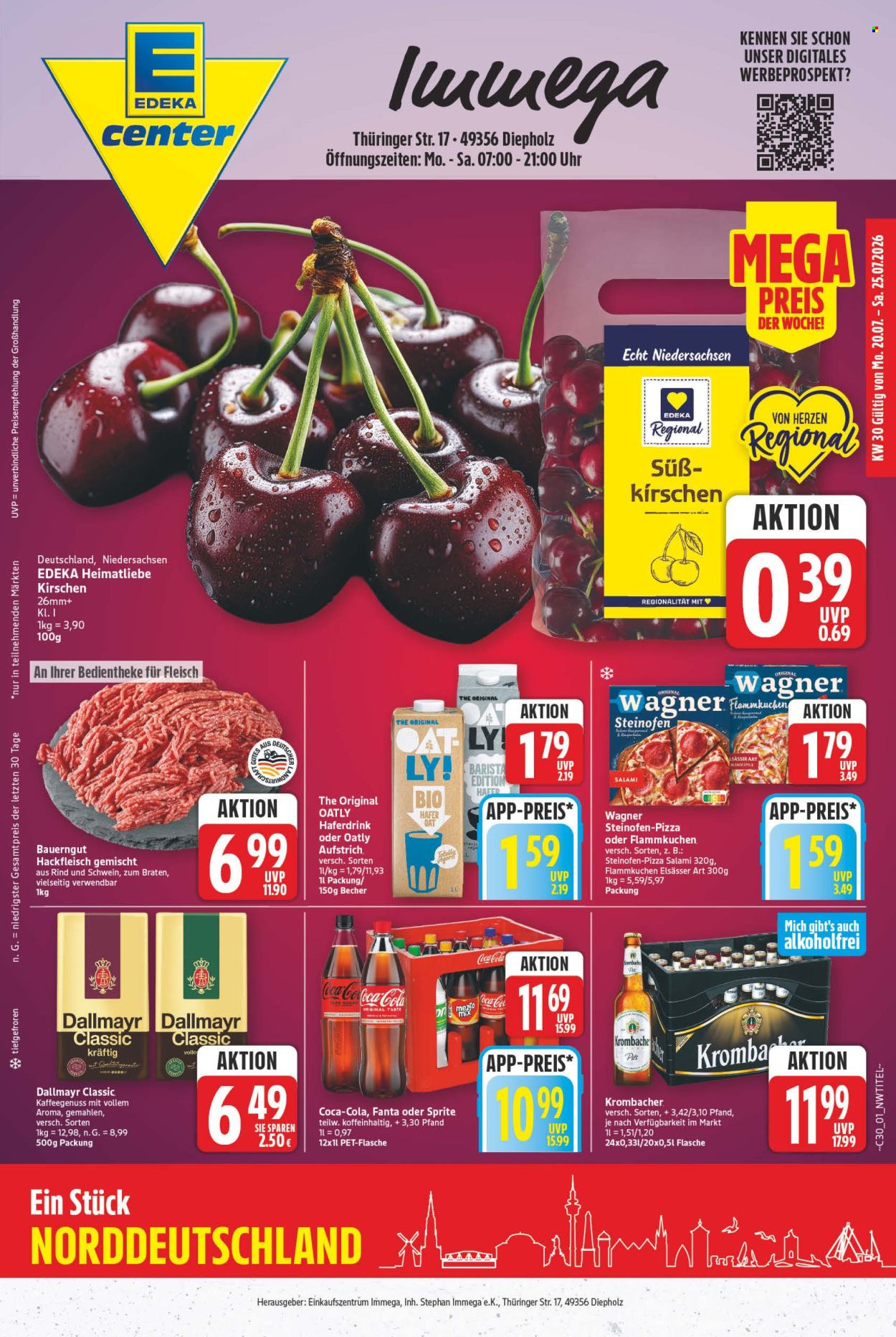 E center Prospekte  - 20.7.2026 - 25.7.2026. Seite 1