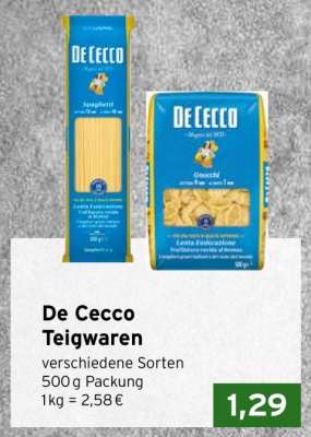 De Cecco Teigwaren