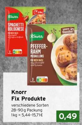 Knorr Fix Produkte