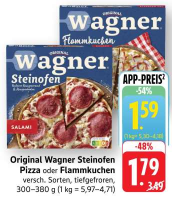 ORIGINAL WAGNER Steinofen-Pizza oder -Flammkuchen