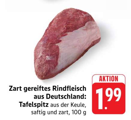 Zart gereiftes Rindfleisch aus Deutschland Tafelspitz