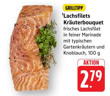 Lachsfilets Kräuterbouquet