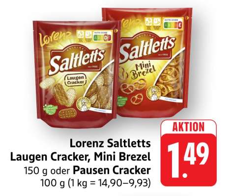 Lorenz Saltletts Laugen Cracker, Mini Brezel