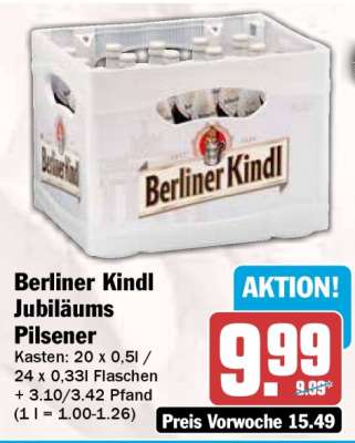BERLINER KINDL Jubiläums
Pilsener