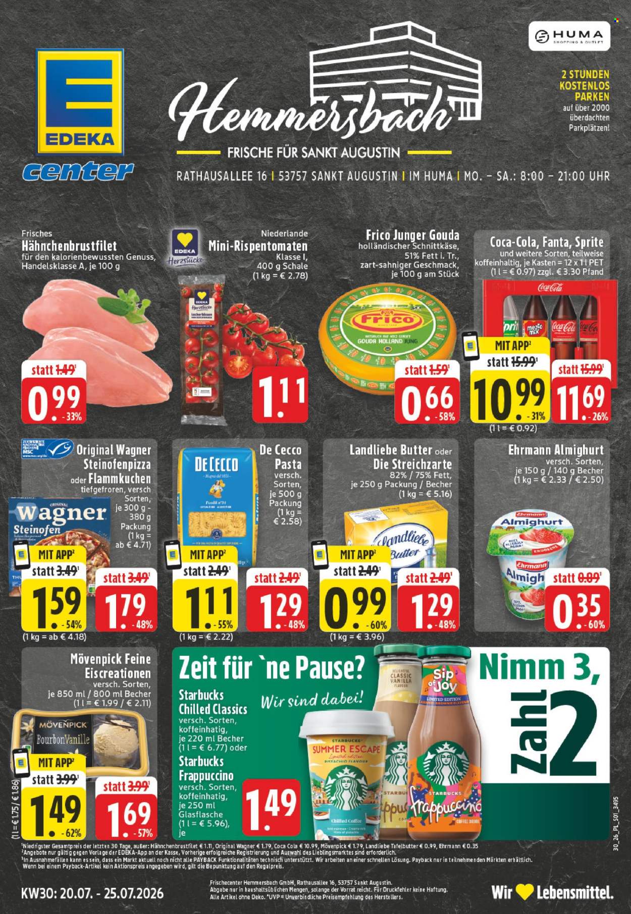 E center Prospekte  - 20.7.2026 - 25.7.2026. Seite 1