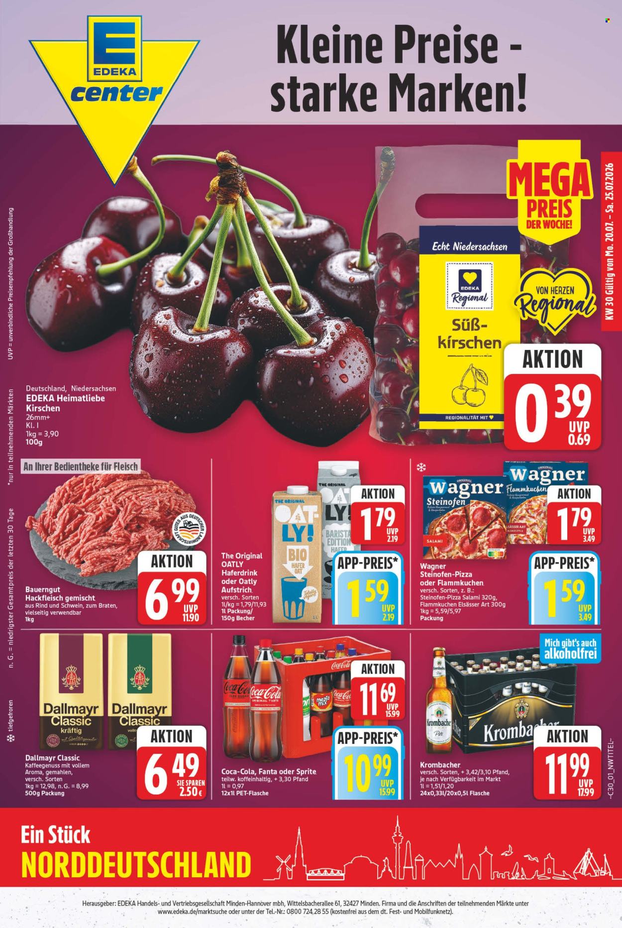 E center Prospekte  - 20.7.2026 - 25.7.2026. Seite 1