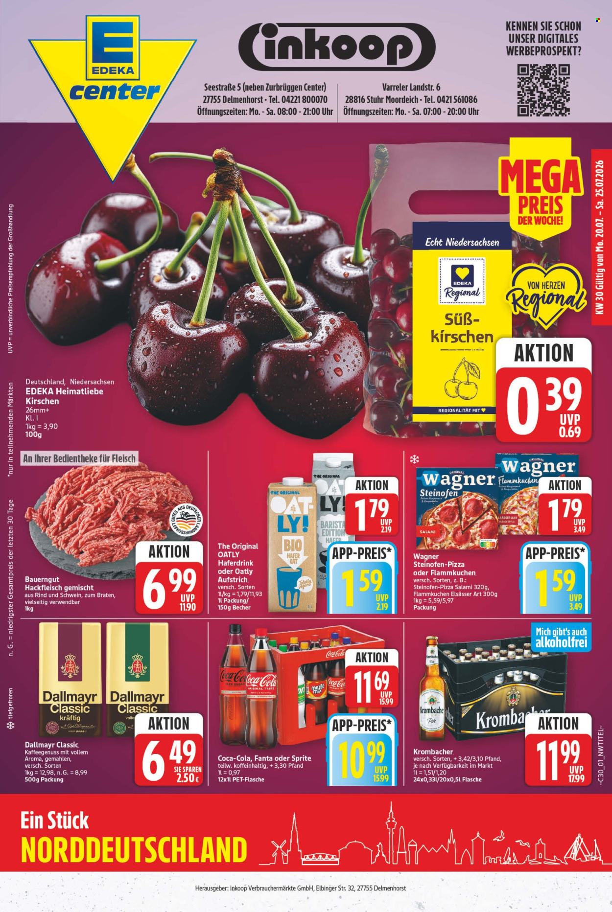 E center Prospekte  - 20.7.2026 - 25.7.2026. Seite 1