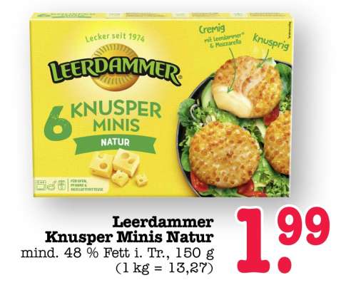 Leerdammer Knusper Minis Natur
