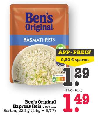 Ben’s Original Express Reis*