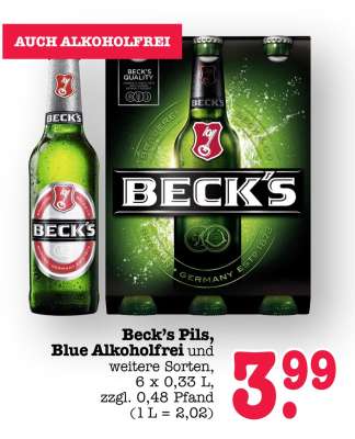 Beck's Pils, Blue alkoholfrei
