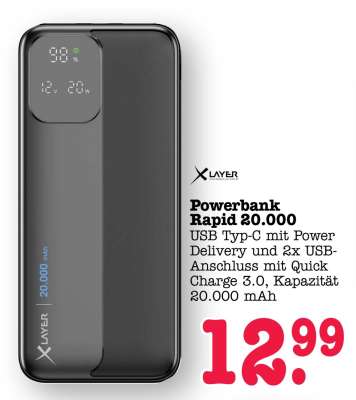 Powerbank Rapid 20.000