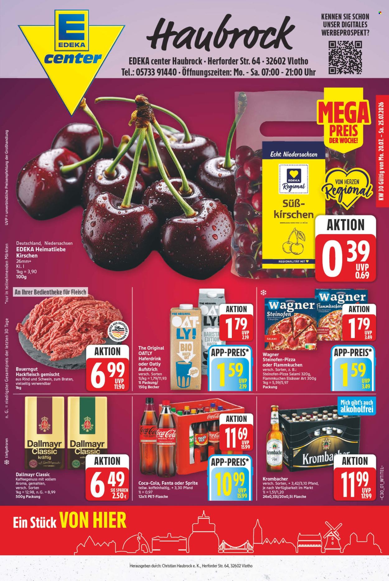 E center Prospekte  - 20.7.2026 - 25.7.2026. Seite 1