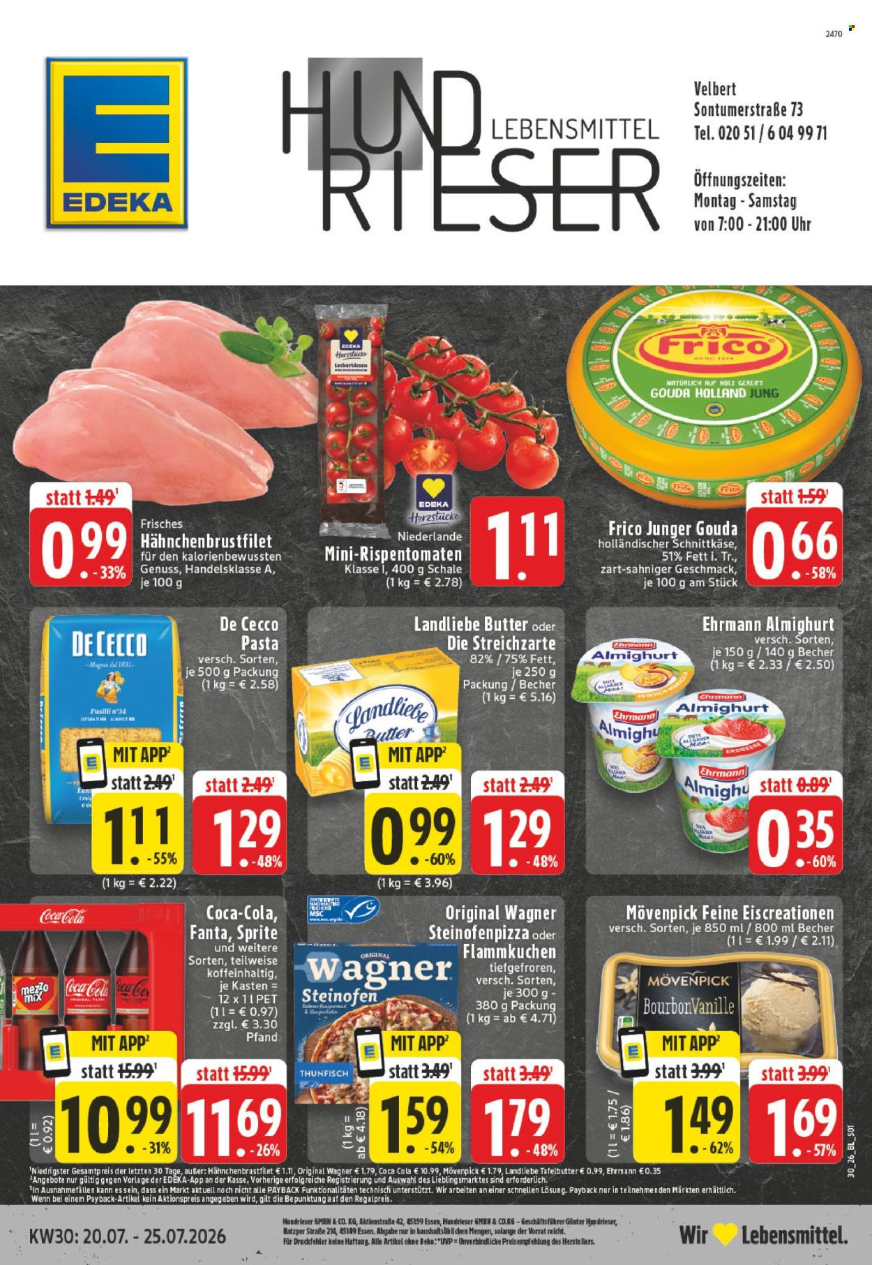 E center Prospekte  - 20.7.2026 - 25.7.2026. Seite 1