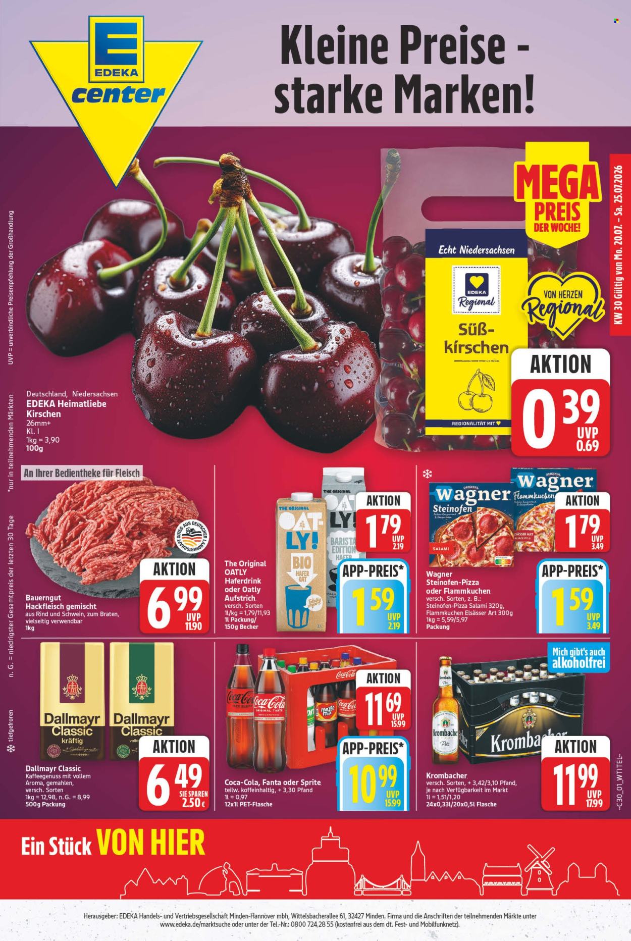 E center Prospekte  - 20.7.2026 - 25.7.2026. Seite 1