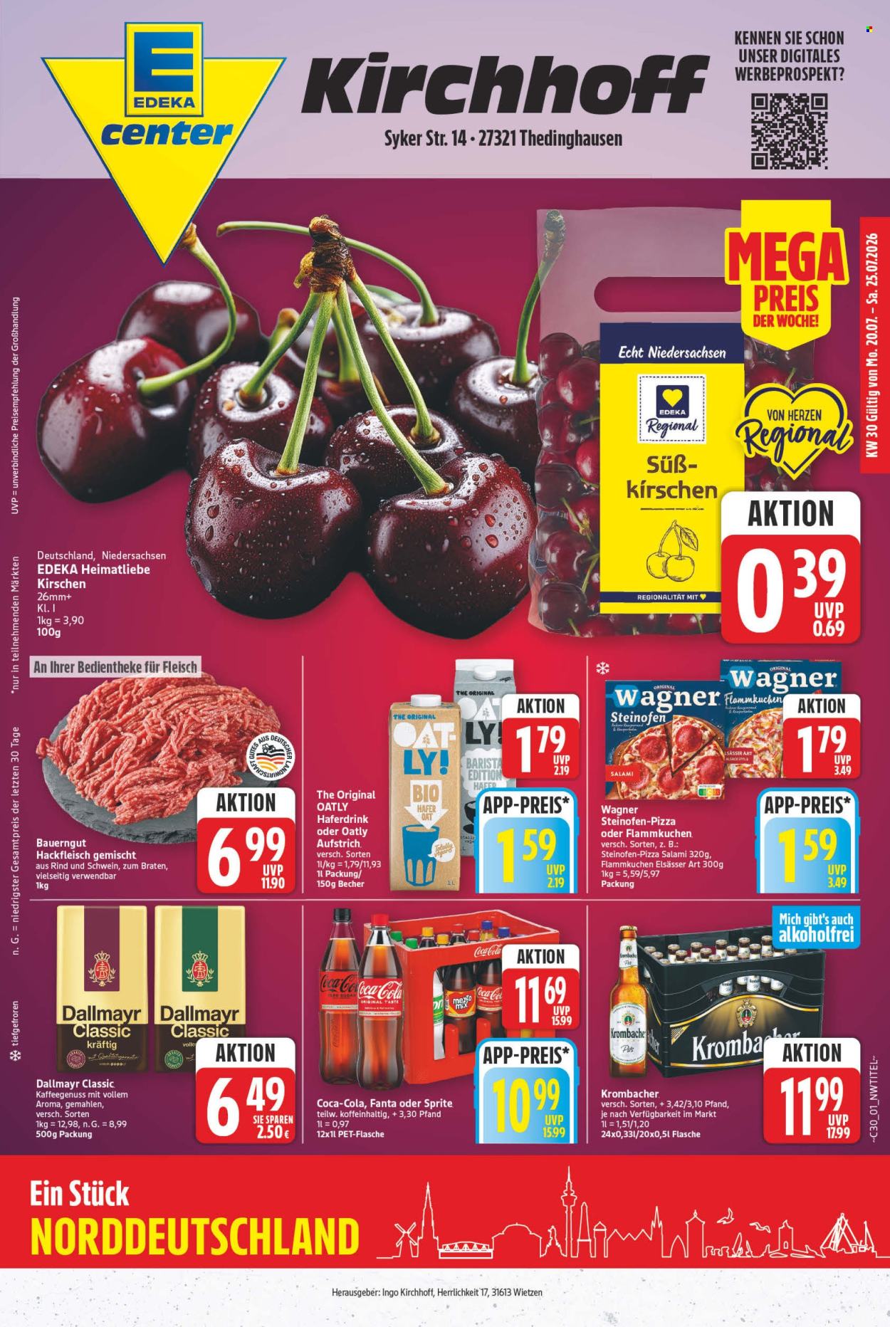 E center Prospekte  - 20.7.2026 - 25.7.2026. Seite 1