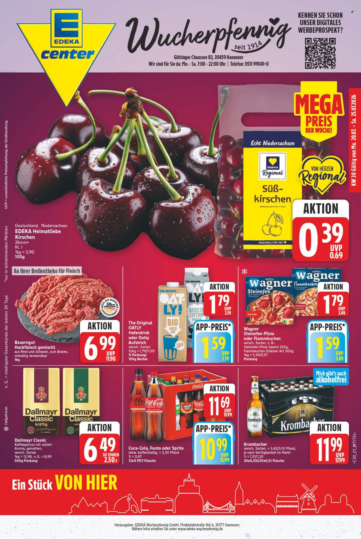 E center Prospekte  - 20.7.2026 - 25.7.2026. Seite 1